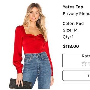 Privacy Please Yates Top size medium